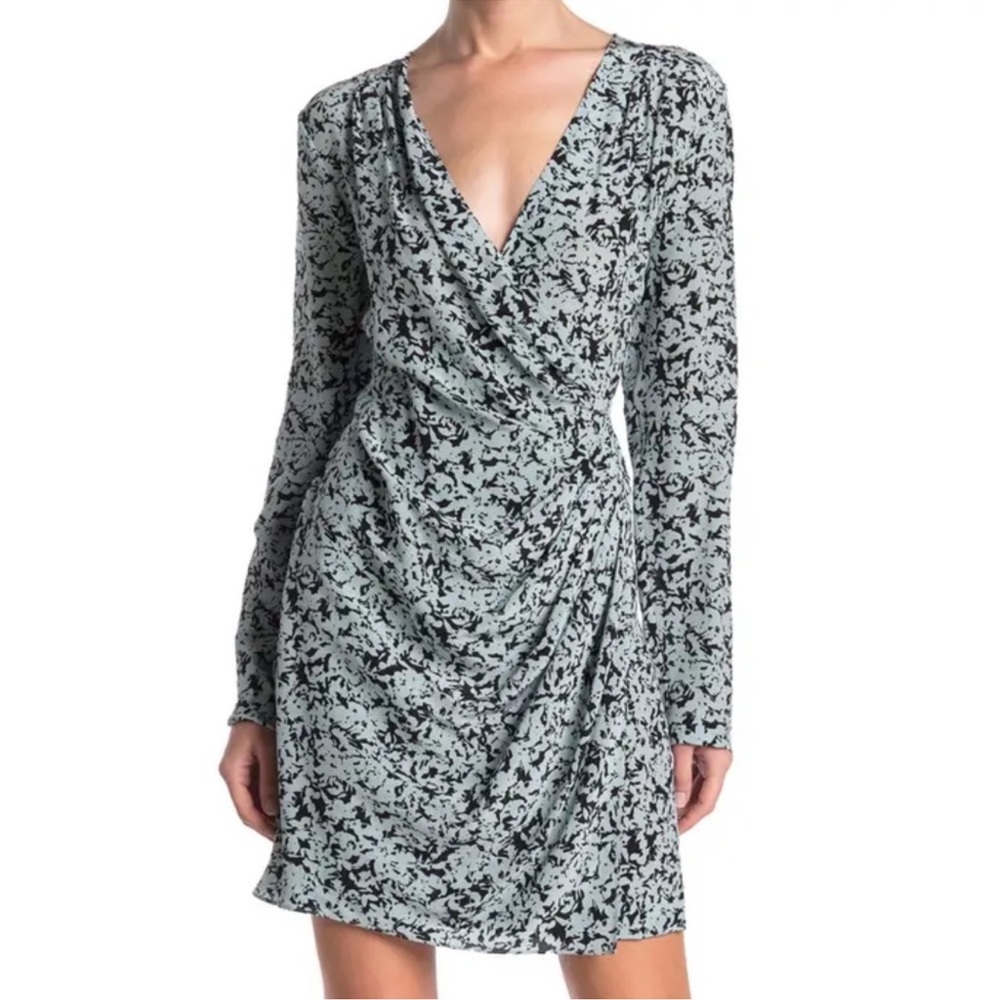 CLUB MONACO Side Drape Silk Dress. medium